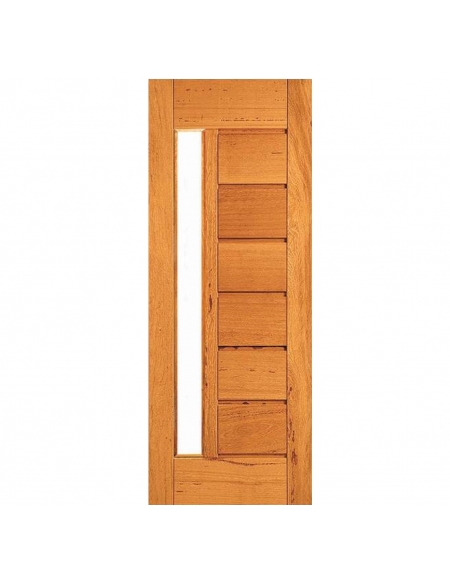 Porta Horizontal com Visor - Madeira Maciça - Angelim