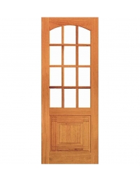 Porta Caiçara - Vidrinho - Madeira Maciça - Angelim