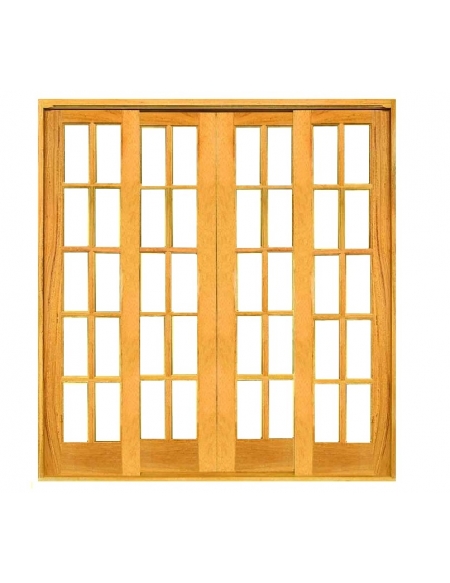 Porta Correr Vidrinho 04 Folhas - Angelim