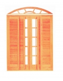 Porta Correr SL 01 Colonial - 03 Folhas - Angelim