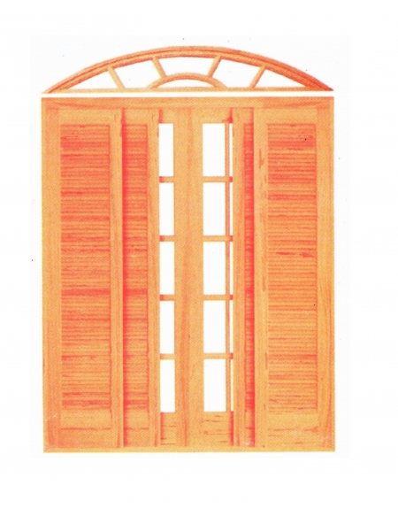 Porta Correr SL 01 Colonial - 03 Folhas - Angelim