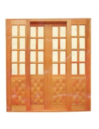 Porta Correr Couros Reta - 04 Folhas - Angelim