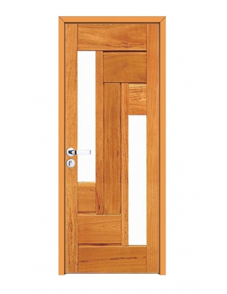 Kit Porta Pronta Estrelar com Visor Duplo - Madeira Maciça - Angelim