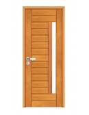 Kit Porta Pronta Contemporânea com Visor - Madeira Maciça - Angelim