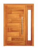 Porta Pivotante 713 com Visor Lateral - Madeira Maciça - Angelim