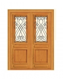 Porta Dupla de Abrir Itabira Ferro e Madeira - Angelim