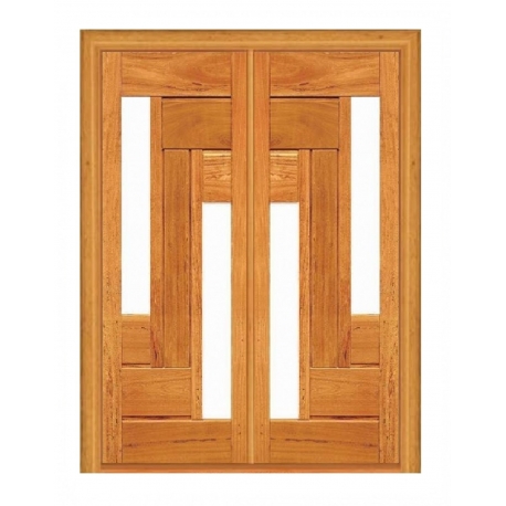 Porta Dupla de Abrir Estrelar com Visor Duplo