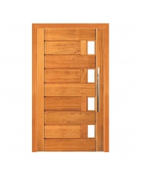 Porta Pivotante Jundiaí - Madeira Maciça - Angelim